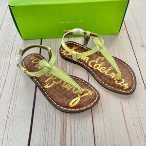 NIB - Sam Edelman - Girls Lime Green Gigi Mini Sandals - Size 12